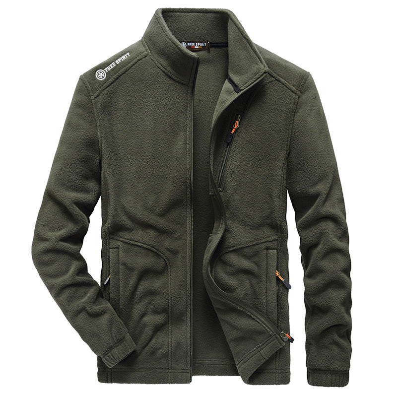 Autumn And Winter New Men's Warm Thick Warm Fleece Jacket