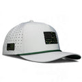 Tactical Golf Hat | Snapback Cap | Built-in Magnetic Ball Marker Holder + Marker Included | Adjustable American Camo