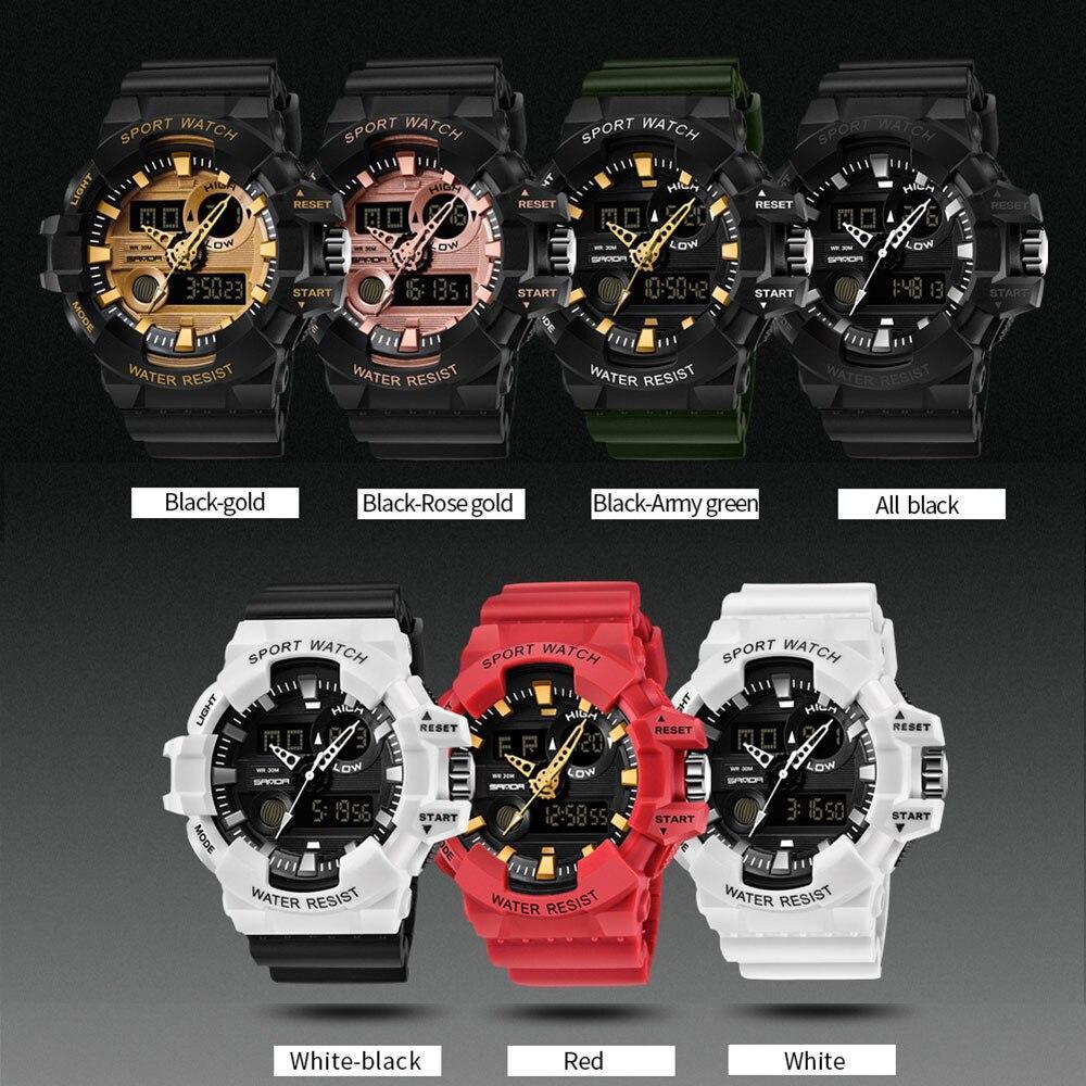 Sport Men Watches White G style Watch In LED Digital Style Waterproof 30M Casual Luxury Elegant Style  Relogios masculino