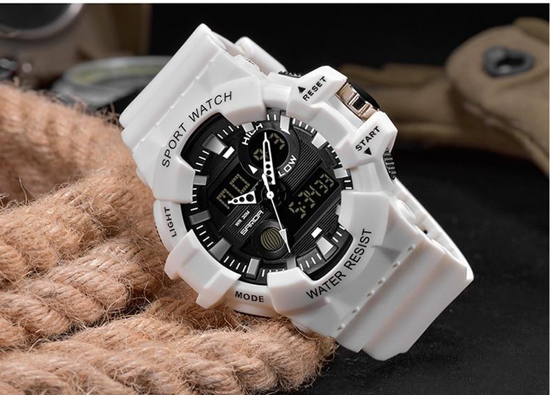 Sport Men Watches White G style Watch In LED Digital Style Waterproof 30M Casual Luxury Elegant Style  Relogios masculino