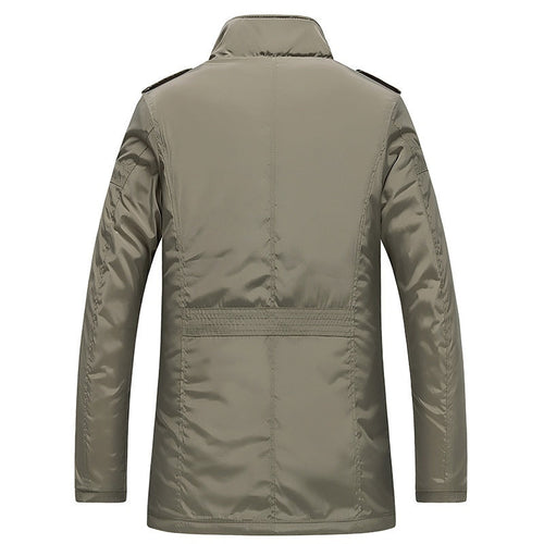 Autumn And Winter New Mid-length Jacket Men's Windproof Casual Oversized Loose