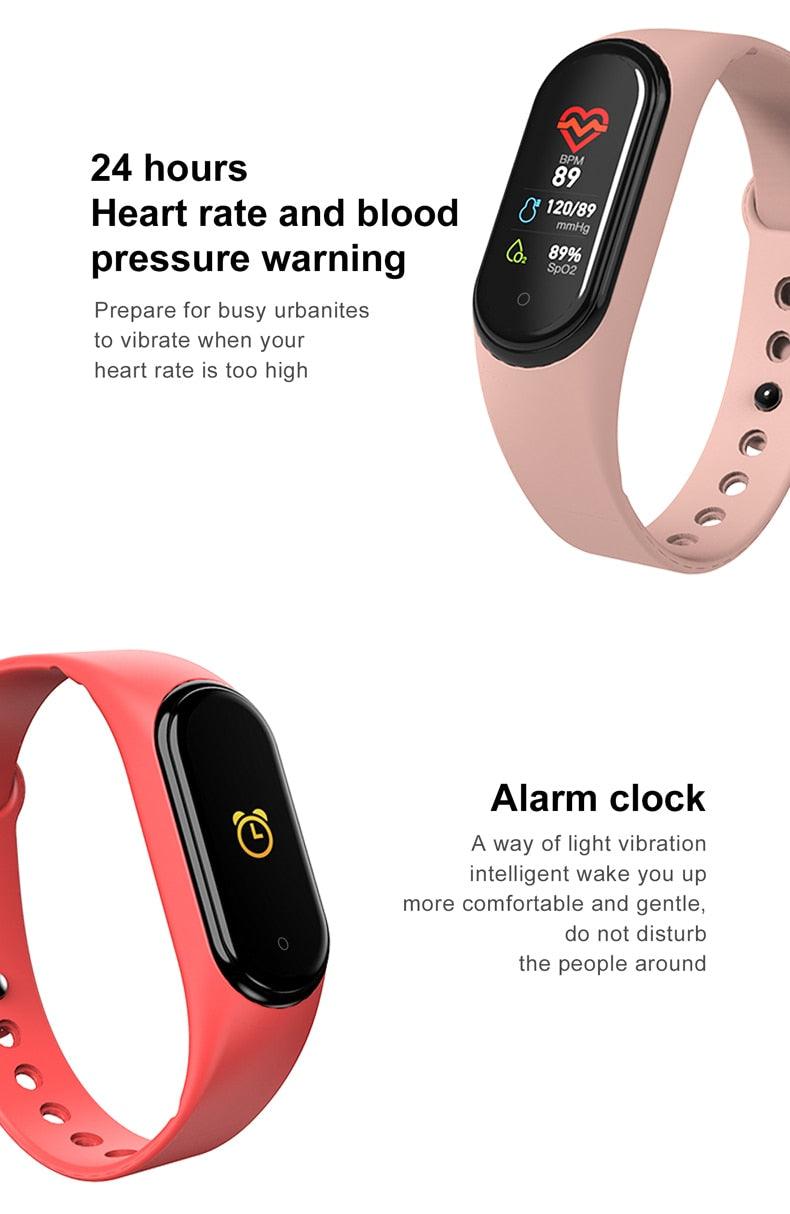 Inteligent Smart Watch Heart Rate Pressure Pedometer Sport Watches Bracelet Electric Sports Watch For Phones Health Smartwatch Heart Rate Monitor Sleep Monitor Waterproof Touch Screen